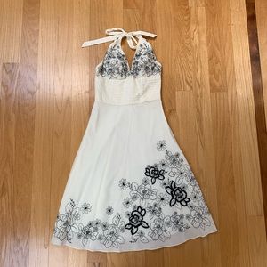 Elegant White House black market halter dress